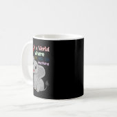Mug Élément éléphant mignon et pièce de puzzle pour la (Devant gauche)