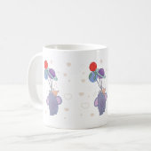 Mug Élément et Lapin Montgolfière spatiale | Fantaisis (Devant gauche)