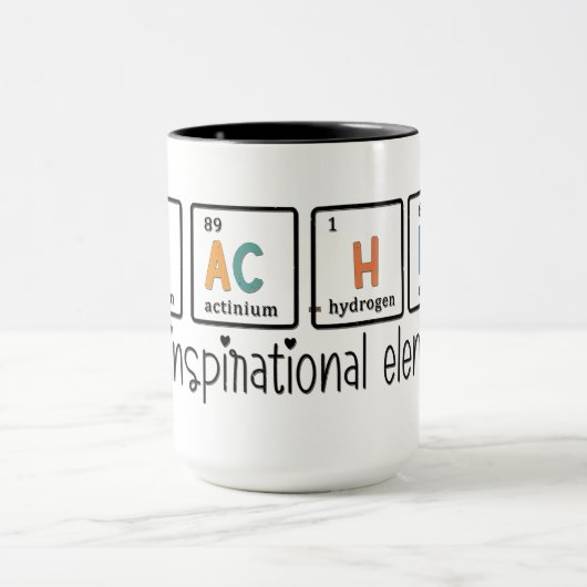 Mug Élément Inspirant pour Enseignant (Centre)