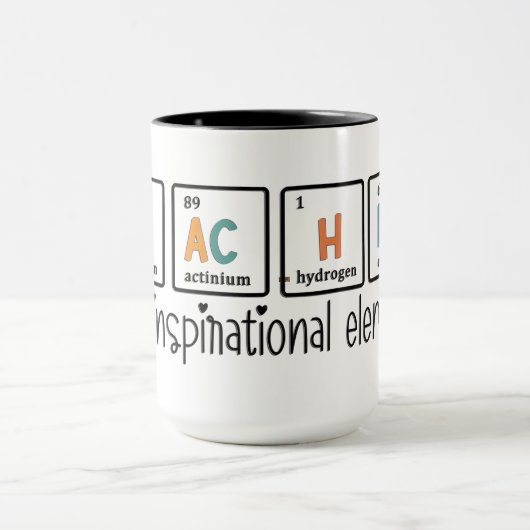 Mug Élément Inspirant pour Enseignant (Centre)