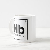 Mug Élément NB - Tableau périodique non binaire (Devant gauche)