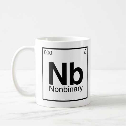 Mug Élément NB - Tableau périodique non binaire (Gauche)