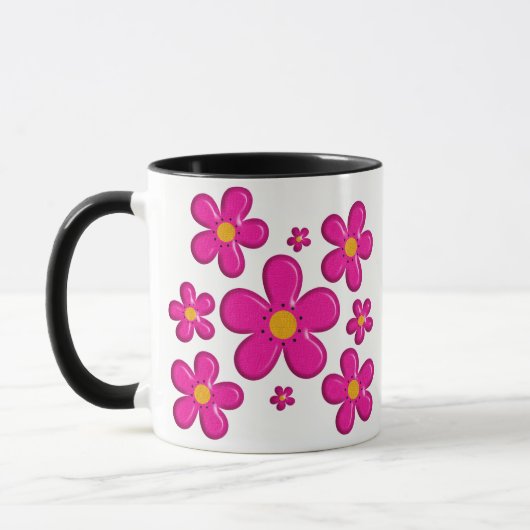 Mug Élément rose floral (Gauche)