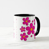 Mug Élément rose floral (Devant droit)