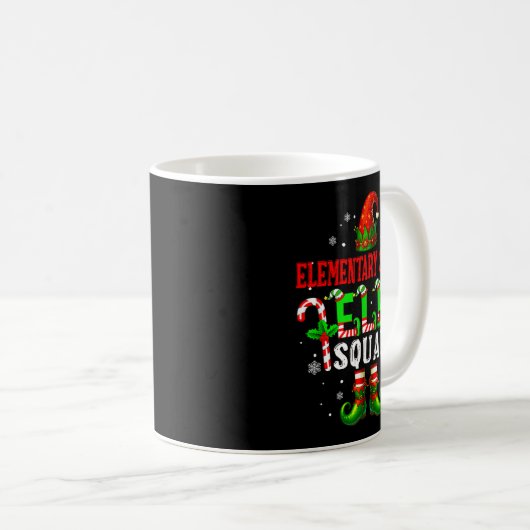 Mug Elementary School Elf Squad Xmas Elf Hat Scute Ss  (Devant droit)