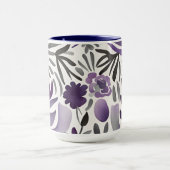 Mug Éléments botaniques rustiques Aquarelle Art (Centre)