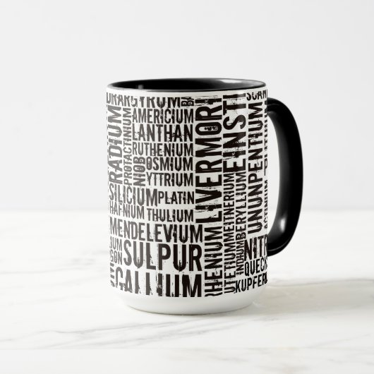 Mug Éléments chimiques élément_001a (Devant droit)