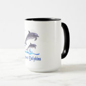 Mug Eléments dauphins (Devant droit)