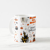 Mug Eléments de design Halloween. Cliparts d'Halloween (Devant gauche)