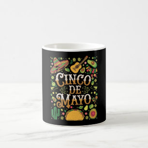 Mug Éléments de fête mignons de la fête Cinco De Mayo