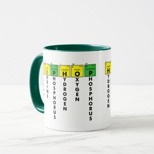 Mug ÉLÉMENTS DE L'HIP HOP v1 (Devant gauche)