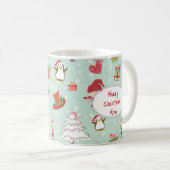 Mug Éléments de Noël Renne Elfes (Devant droit)