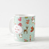 Mug Éléments de Noël Renne Elfes (Devant gauche)