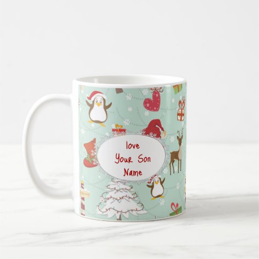 Mug Éléments de Noël Renne Elfes (Gauche)