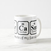 Mug Éléments de sarcasme (Devant droit)