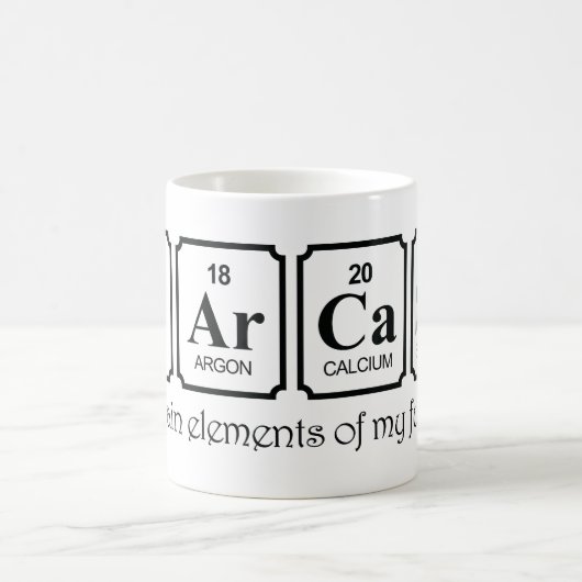 Mug Éléments de sarcasme (Centre)