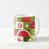 Mug Éléments décoratifs de pastèque Art (Devant droit)