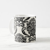 Mug Éléments décoratifs, dessin sans couture libre. (Devant gauche)