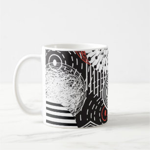 Mug Éléments d'illustration Abstraite Vintage graphiqu