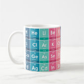 Mug Éléments du Motif de table périodique (Gauche)