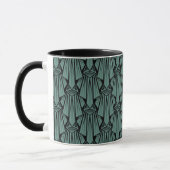 Mug Éléments géométriques abstraits art déco sombres é (Gauche)
