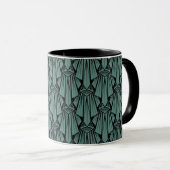 Mug Éléments géométriques abstraits art déco sombres é (Devant droit)