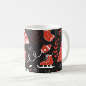Mug Eléments hivernaux : Mignonne Main Dessinée. (Devant droit)