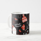 Mug Eléments hivernaux : Mignonne Main Dessinée. (Devant gauche)