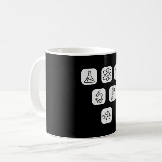 Mug Éléments scientifiques (Devant gauche)