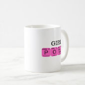 Mug Eléments Tablo périodiques Girl Power (Devant droit)