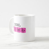 Mug Eléments Tablo périodiques Girl Power (Devant gauche)