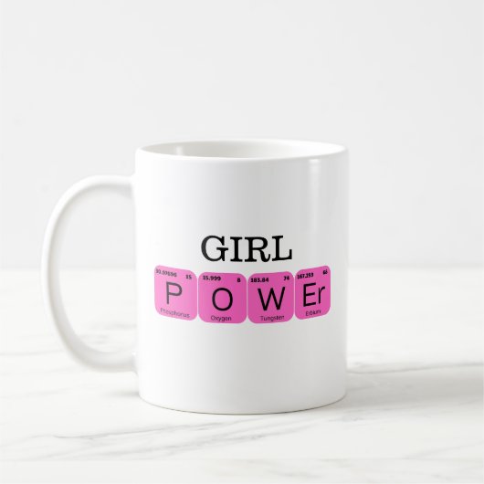Mug Eléments Tablo périodiques Girl Power (Gauche)