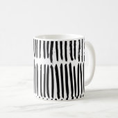 Mug Éléments Verticaux : Style Sans Mer Dessiné À La M (Devant droit)