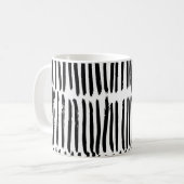 Mug Éléments Verticaux : Style Sans Mer Dessiné À La M (Devant gauche)