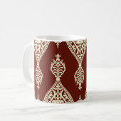 Mug Éléments vintages sur un arrière - plan sombre (Devant gauche)