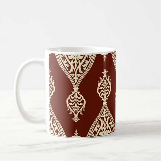 Mug Éléments vintages sur un arrière - plan sombre (Gauche)