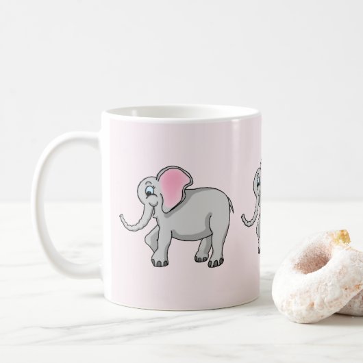 Mug éléphant (Avec donut)