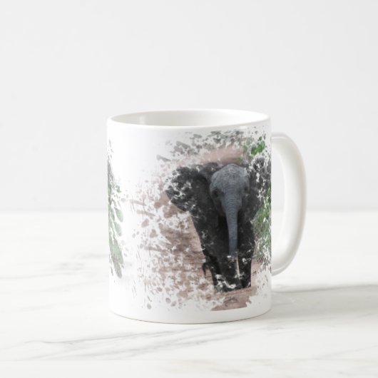 Mug Éléphant 2 (Devant droit)