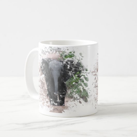 Mug Éléphant 2 (Devant gauche)
