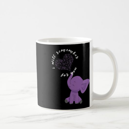 Mug Éléphant à arc violet de fin de Monat I (Droite)