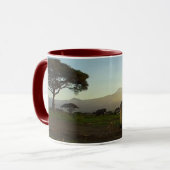 Mug Eléphant africain & Savannah (Devant gauche)