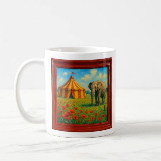 Mug Elephant and Circus Tent (Gauche)