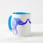 Mug Eléphant animal moderne Art numérique éléphants (Devant gauche)