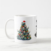 Mug Elephant Arbre de Noël Drôle Jumbo Vacances Mignon (Gauche)