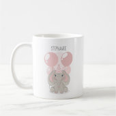 Mug Éléphant avec chapeau de fête d'anniversaire (Gauche)