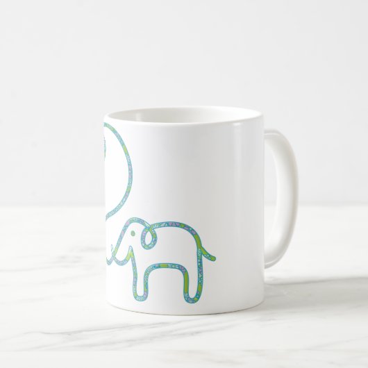 Mug ÉLÉPHANT avec coeur (Devant droit)