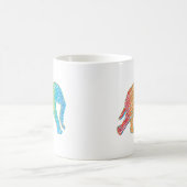 Mug Éléphant avec des lignes (Centre)
