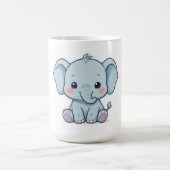 Mug Éléphant Bébé Chibi Kawaii Adorable (Centre)