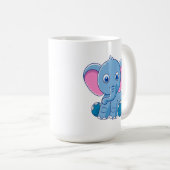Mug Eléphant Bébé mignon (Devant droit)