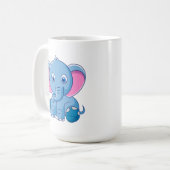 Mug Eléphant Bébé mignon (Devant gauche)